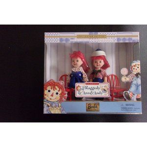 1999 BARBIE RAGGEDY ANN AND ANDY 1ST IN STORYBOOK FAVORITES COLLECTIONS NIB
